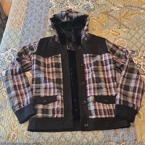 *NEW* Plaid Hooded Women's Jacket